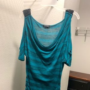 Teal shirt